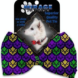 Classic Fleur de Lis Pet Bow Tie
