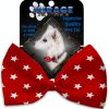 Red Stars Pet Bow Tie