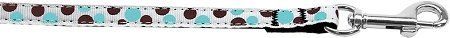 Confetti Dots Nylon Collar Baby Blue 3/8 wide 4ft Lsh