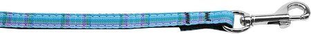 Plaid Nylon Collar Blue 3/8 wide 6ft Lsh