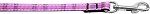 Plaid Nylon Collar Pink 3/8 wide 6ft Lsh