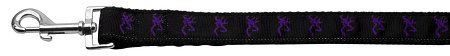 Purple Deer Nylon Ribbon Pet Leash 1 wide 4ft