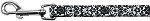 Fancy Black and White Nylon Ribbon Pet Leash 5/8 inch wide 4Ft Lsh