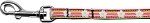 Striped Daisy Nylon Ribbon Pet Leash 3/8 inch wide 4Ft Lsh