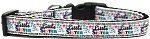 Little Sister Nylon Ribbon Dog Collar Medium Narrow
