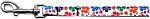 Multi-Colored Hawaiian Hibiscus Nylon Ribbon Pet Leash 3/8 inch wide 6Ft Lsh