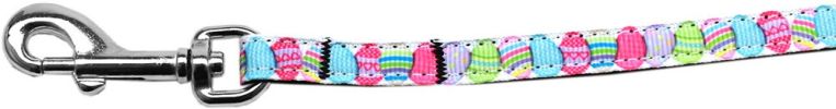 Easter Egg Nylon Ribbon Pet Leash 3/8 inch wide 6Ft Lsh
