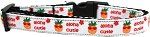 Aloha Cutie Nylon Ribbon Dog Collar Medium Narrow