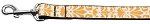 Damask Orange Nylon Dog Leash 3/8 inch wide 4ft Long
