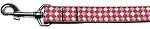 Pink Checkers Nylon Dog Leash 1 wide 4ft Lsh