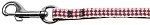 Pink Checkers Nylon Dog Leash 3/8 wide 4Ft Lsh