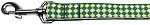 Green Checkers Nylon Dog Leash 5/8 inch wide 4ft Long