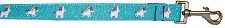 Blue Unicorn Nylon Pet Leash 1in by 4ft