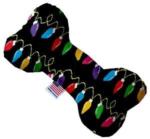 Digital Christmas Lights 10 Inch Bone Dog Toy