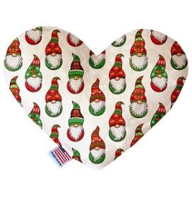 Santa Gnomes 8 inch Heart Dog Toy