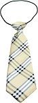 Big Dog Neck Tie Plaid Cream