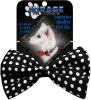 Dog Bow Tie Swiss Dot Black