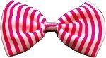 Dog Bow Tie Stripes Pink