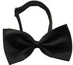 Plain Black Bow Tie