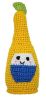Knit Knacks Beer Bottle  with Lime Organic Cotton Small Dog Toy