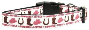 Little Cowgirl Nylon Dog Collar XL