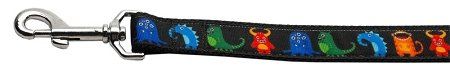 Black Monsters Nylon Dog Leash 5/8 inch wide 6ft Long