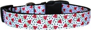 Watermelon Nylon Dog Collar XS
