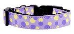 Confetti Dots Nylon Collar Lavender Large
