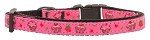 Cupcakes Nylon Ribbon Collar Bright Pink X-Small