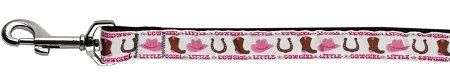Little Cowgirl Nylon Dog Leash 5/8 inch wide 4ft Long