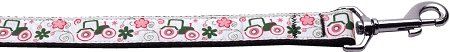 Pink Tractors Nylon Dog Leash 5/8 inch wide 4ft Long