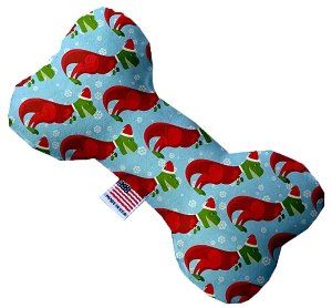 Christmas T-rex 8 Inch Bone Dog Toy