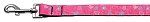 Crazy Hearts Nylon Collars Bright Pink 1 wide 4ft Lsh