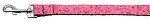 Cupcakes Nylon Ribbon Leash Bright Pink 1 inch wide 4ft Long