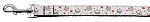 Cupcakes Nylon Ribbon Leash White 1 inch wide 4ft Long