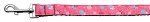 Lollipops Nylon Ribbon Leash Bright Pink 1 inch wide 4ft Long