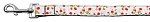 Roses Nylon Ribbon Leash Red 1 inch wide 4ft Long