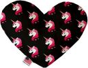 Pretty Pink Unicorns 8 inch Heart Dog Toy