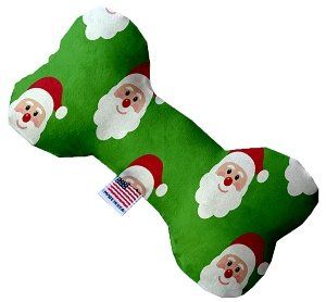 Smiling Santa 6 Inch Bone Dog Toy