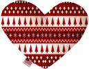 Red Classic Christmas 8 Inch Heart Dog Toy