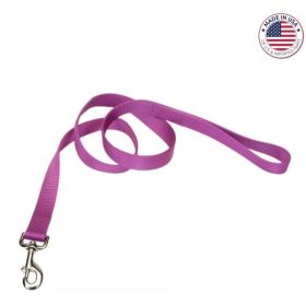 Coastal Pet Single Leash (Option: Ply Nylon Dog Leash Orchid  6 feet x 3/8"W)